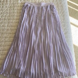 Lavender ASOS Pleaded Maxi Skirt